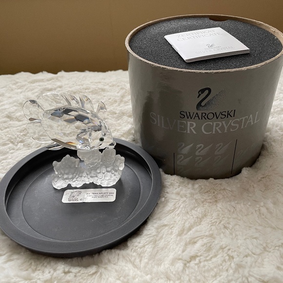 Retired Swarovski Crystal Butterfly Fish On Coral Branch in Box Never Displayed - Picture 6 of 8